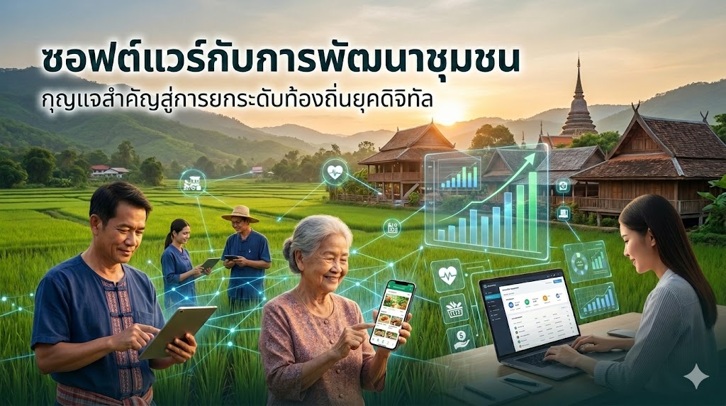 ซอฟต์แวร์กับการพัฒนาชุมชน กุญแจสำคัญสู่การยกระดับท้องถิ่นยุคดิจิทัล