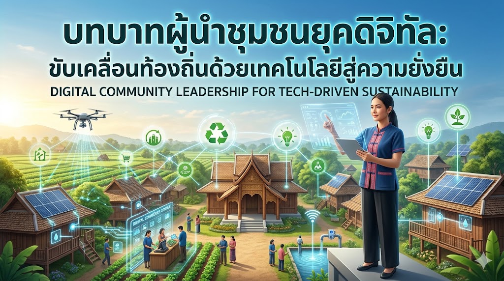 บทบาทผู้นำชุมชนยุคดิจิทัล: ขับเคลื่อนท้องถิ่นด้วยเทคโนโลยีสู่ความยั่งยืน