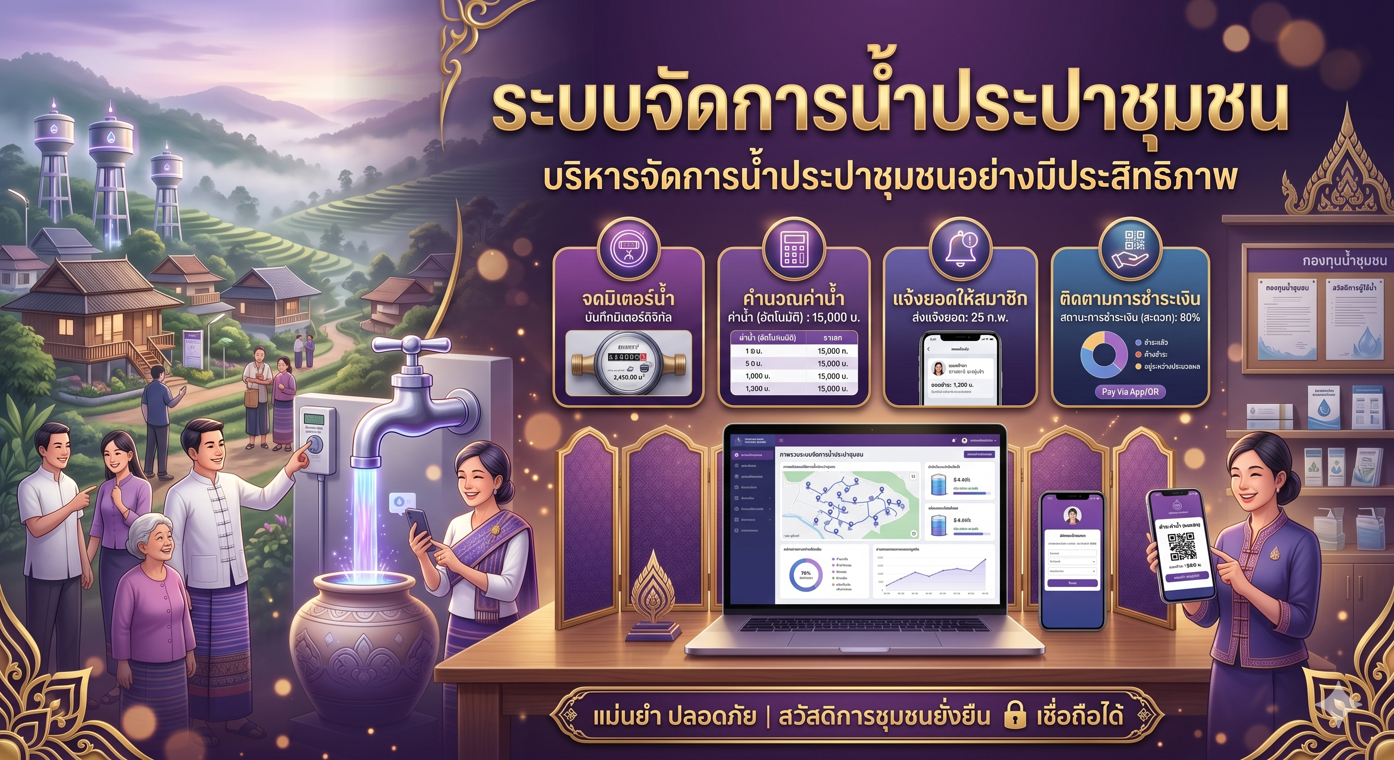 ระบบจัดการน้ำประปาชุมชน